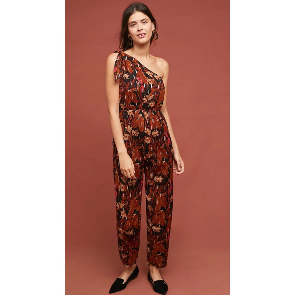 Maeve Multicolor One-Shoulder Jumpsuit